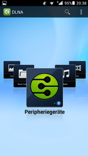 DLNA zum Medienstreaming mit kompatiblen Geräten steht ebenfalls zur Verfügung.
