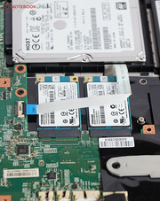 Dann erhält man Zugriff auf die SSDs, ...