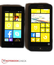 Im Vergleich zu hochwerigeren Windows Phones ist der Bildschirm kontrastarm.
