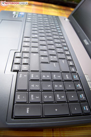 Die tolle Tastatur ist in voller Größe vorhanden - inklusive Nummernblock.