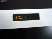 1,3 MP Webcam im Displayrahmen integriert
