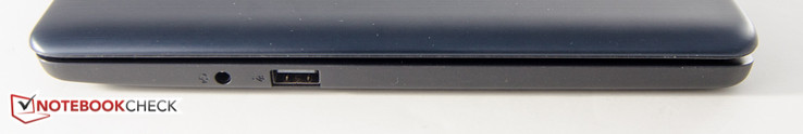 rechts: Audio-Combo, USB 2.0