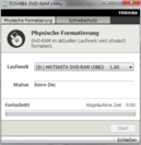 DVD RAM Utility Sicheres Löschen