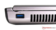 Links außen: Dritte und letzte USB 3.0-Buchse