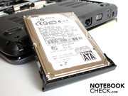 Die Hitachi-HDD hat eine Bruttokapazität von 320 GB.
