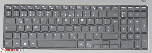 Die Tastatur ist unbeleuchtet.