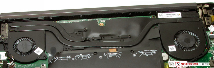 Zwei Lüfter befinden sich an Bord.