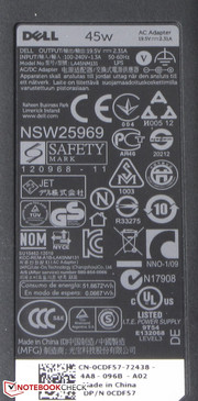 Es bietet eine Nennleistung von 45 Watt.