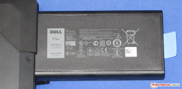 Der Akku verfügt über eine Kapazität von 97 Wh.