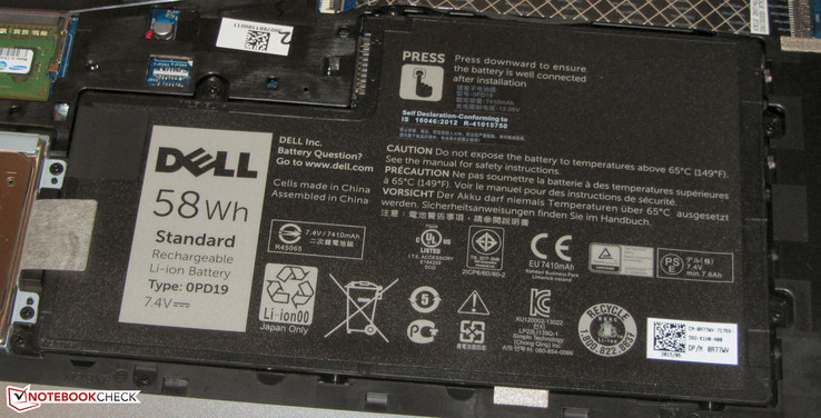 Der Akku könnte gewechselt werden.