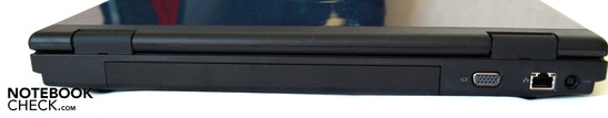 Links: Lüfter, 2x USB-2.0, ExpressCard/54, WiFi-Schalter