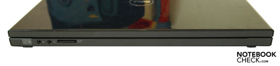 Front: Status-LEDs, Mikrofon, Kopfhörer, Kartenleser