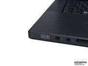 Die Status-Leds für Netzbetrieb und Akku an der Vorderseite.