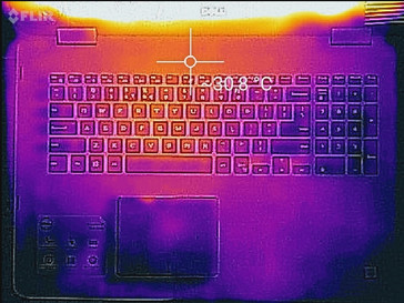 Idle Abwärme oben Dell Inspiron 13 5368 6500U