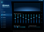 Dolby Equalizer mit Presets und vielen Individual-Settings.