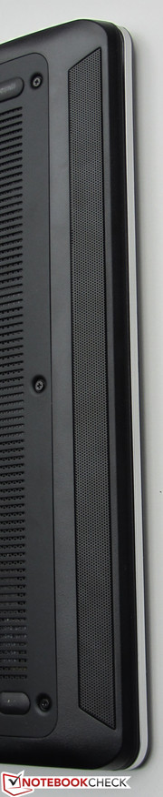Die Stereolautsprecher befinden sich auf der Unterseite des Rechners.
