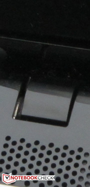 Die Scharniere halten den Deckel fest in Position.