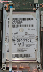 Die Festplatte kann getauscht werden.