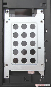 Die Festplatte ließe sich schnell tauschen.