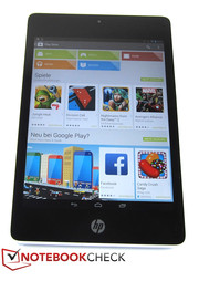 Das Display des HP Slate 8 Pro setzt mit 1.600 x 1.200 Pixel auf eine Darstellung im 4:3-Bildformat.