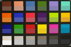ColorChecker Passport: Im unteren Teil jeden Feldes wird die Zielfarbe dargestellt.