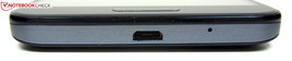 unten: Ladegerätanschluss/USB-2.0-Port, Mikrofon