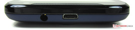 oben: 3,5-mm-Klinkenbuchse, Micro-USB-2.0-Anschluss