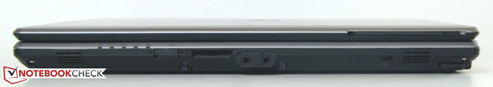 WLAN-Schalter, SD-Kartenslot, 1 x Line-In/Mikrofon, 1 x Line-Out/Kopfhörer