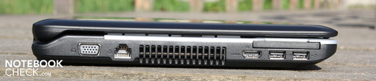 Linke Seite: VGA, Ethernet, HDMI, 2 x USB 2.0, ExpressCard54