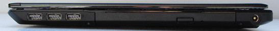rechts: 3x USB 2.0, DVD-Brenner, Netzanschluss