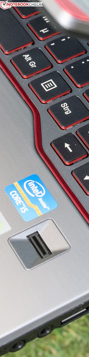 ...sind die einzigen Kunstoffteile des Gehäuses...