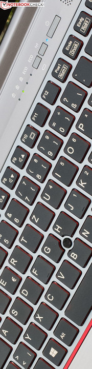 Die Tastatur hat ein Standard-Layout, ...