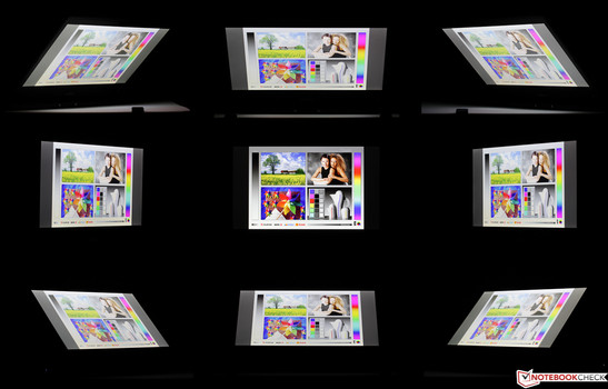 Blickwinkelstabilität ist nicht die größte Stärke des IGZO-Displays.