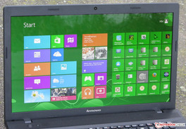 Das Lenovo G710 im Außeneinsatz (geschossen bei komplett bedecktem Himmel).