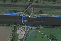 GPS Garmin Edge Flussufer