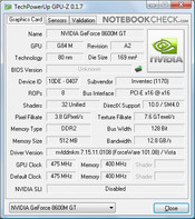Znote 6625WD: GPU-Z