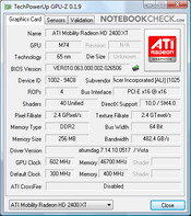 Acer TravelMate 6592G: GPU-Z