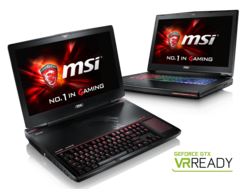 »VR Ready«: Die MSI Gaming Notebooks GT80S Titan SLI und GT72S Dominator Pro mit GeForce GTX 980 Grafikkarte.