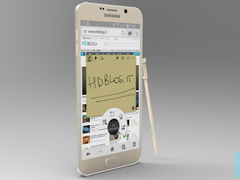 Es gibt noch keine offiziellen Fotos des Galaxy Note 5. Das Magazin HDBlog.it stellt es sich so vor (Bild: HDBlog.it)