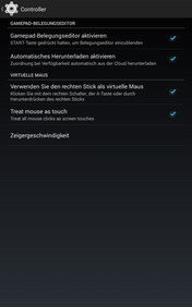 Natürlich werden auch kompatible Bluetooth-Gamepads unterstützt.