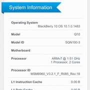 Geekbench 2 Systeminformationen