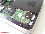 Die HDD ist schnell und einfach ausgebaut -