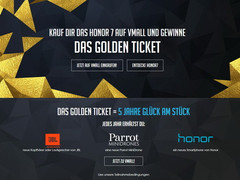 Huawei: Golden Ticket Aktion für das Honor 7 Smartphone