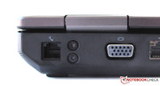 Anschlüsse für ein 56k-Modem und einen VGA-Monitor