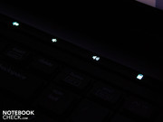 Als kleine optische Highlights stellen sich in dunklen Büroumgebungen