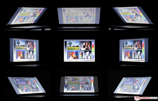 Das TN-Panel schlägt sich nur beim Blick von der Seite noch relativ gut.