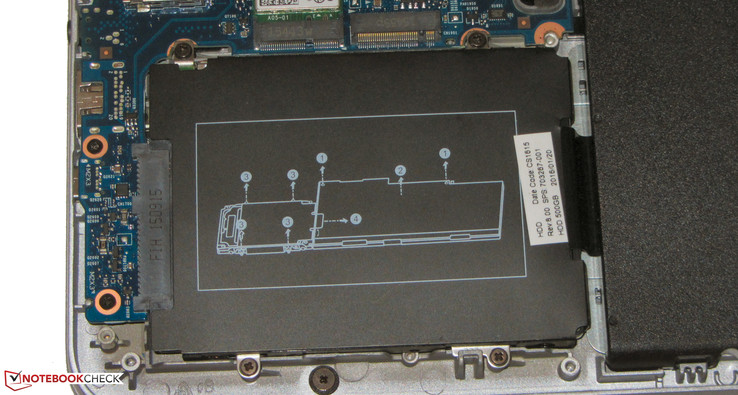 Alternativ zur HDD kann eine M.2-SSD eingesetzt werden.