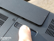 Klack, schon ist der Akkumulator entriegelt.