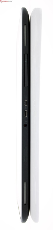 HP Omni 10 5600eg: Anschlüsse sind auf Micro-Versionen geschrumpft. Das schreit nach einem Adapter-Set.