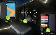 HTC Gewinnspiel: Vive & Gaming-PC, HTC 10 und Desire 628 zu gewinnen